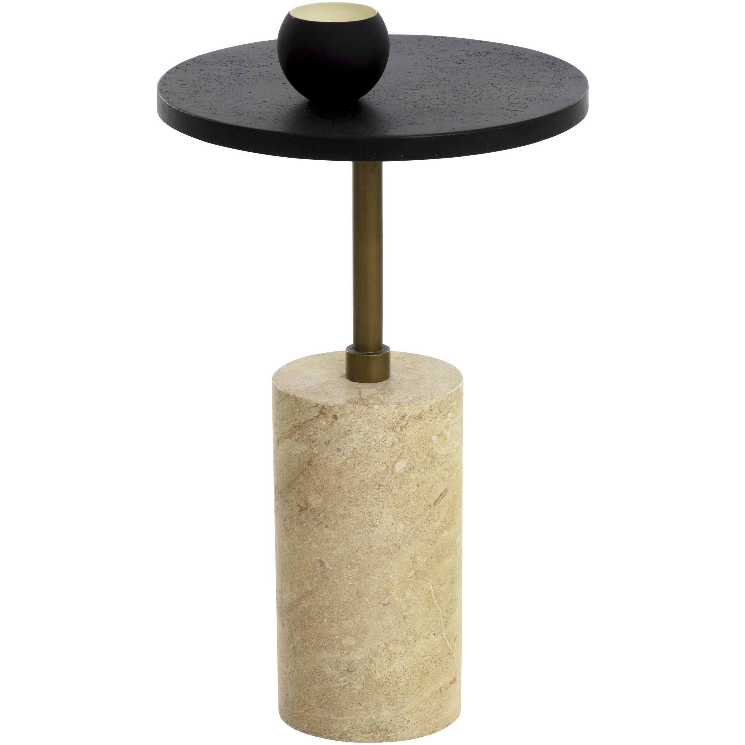 Saldo 22 X 14.25 inch Black / Natural Outdoor End Table